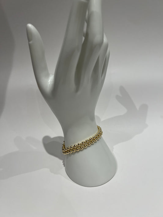 Yetty Gold-Filled Duo Elastic Beaded Bracelet